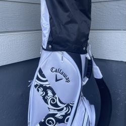 Callaway Solaire 6 Way Women’s Golf Cart Bag with Carry Strap and Rain Hood. 