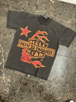 Dark Grey Hellstar “Biker Tour” T-Shirt