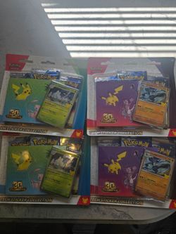 Pokemon 30th celebration anniversary tech sticker collections