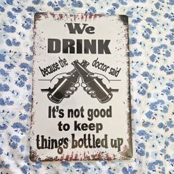 Funny Metal Sign 