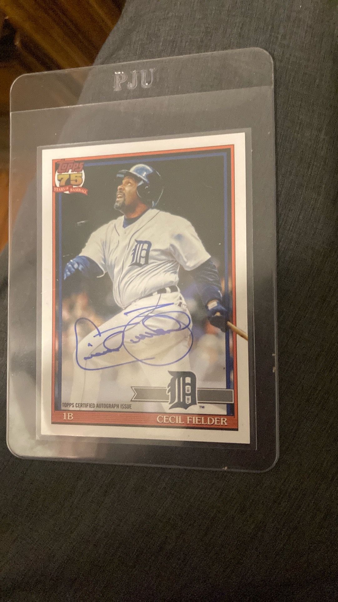 Autograph card