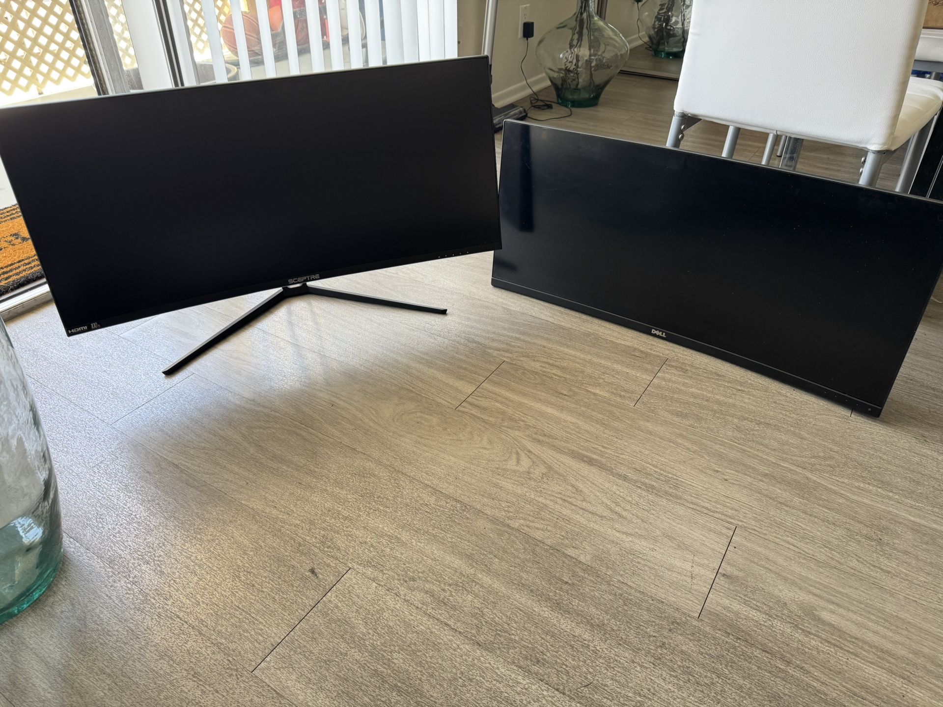 2 Ultra Wide Curved Monitors