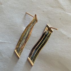 14K GOLD VINTAGE EARRINGS!