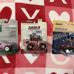 pink collectable tractors 