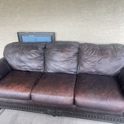Leather Couch 