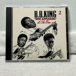 B.B. King Now Appearing at Ole Miss CD MCA 1990 Blues Live Album