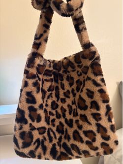 Furry Cheetah Print Bags