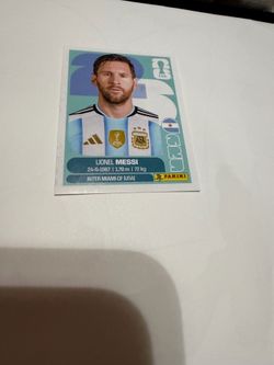 Messi FIFA world cup sticker panini