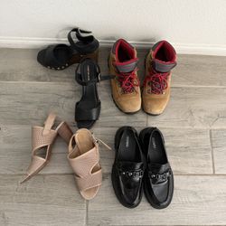 Free! Women’s Size 6 And 6.5 Shoes boots Heels Loafers