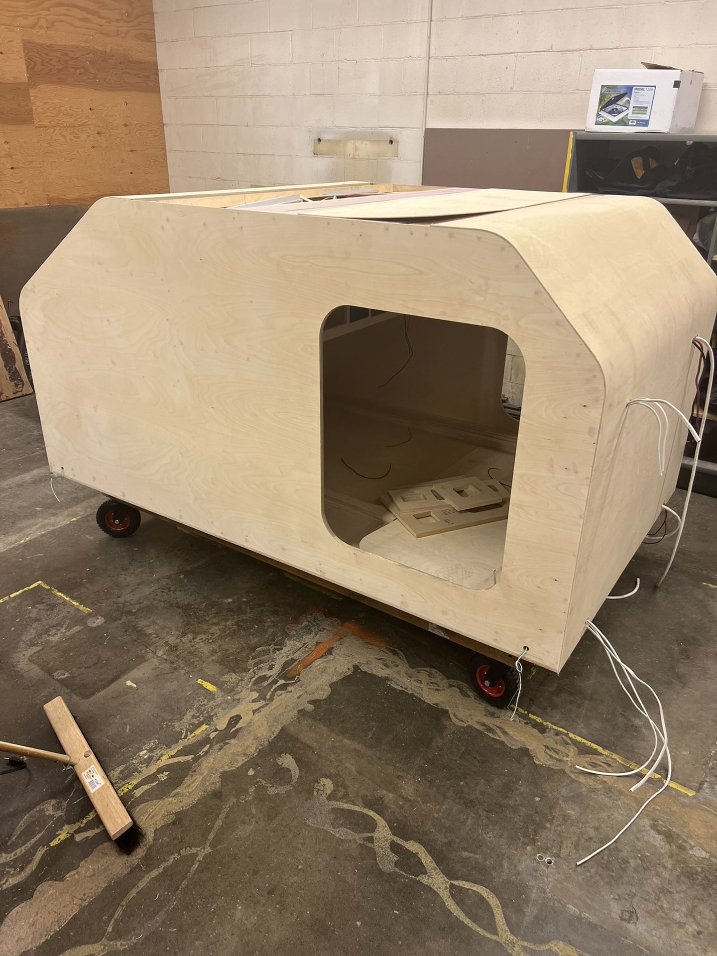 Partially Finished Camper Shell