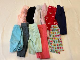 12 pair pants baby girl bundle
