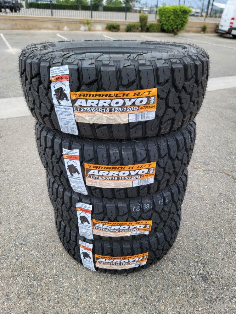 LT 275 65 18 NEW TIRES TUNDRA SEQUOIA TITAN ARMADA RUBICON GLADIATOR SILVERADO SUBURBAN AVALANCHE TAHOE SIERRA F150 RAM 