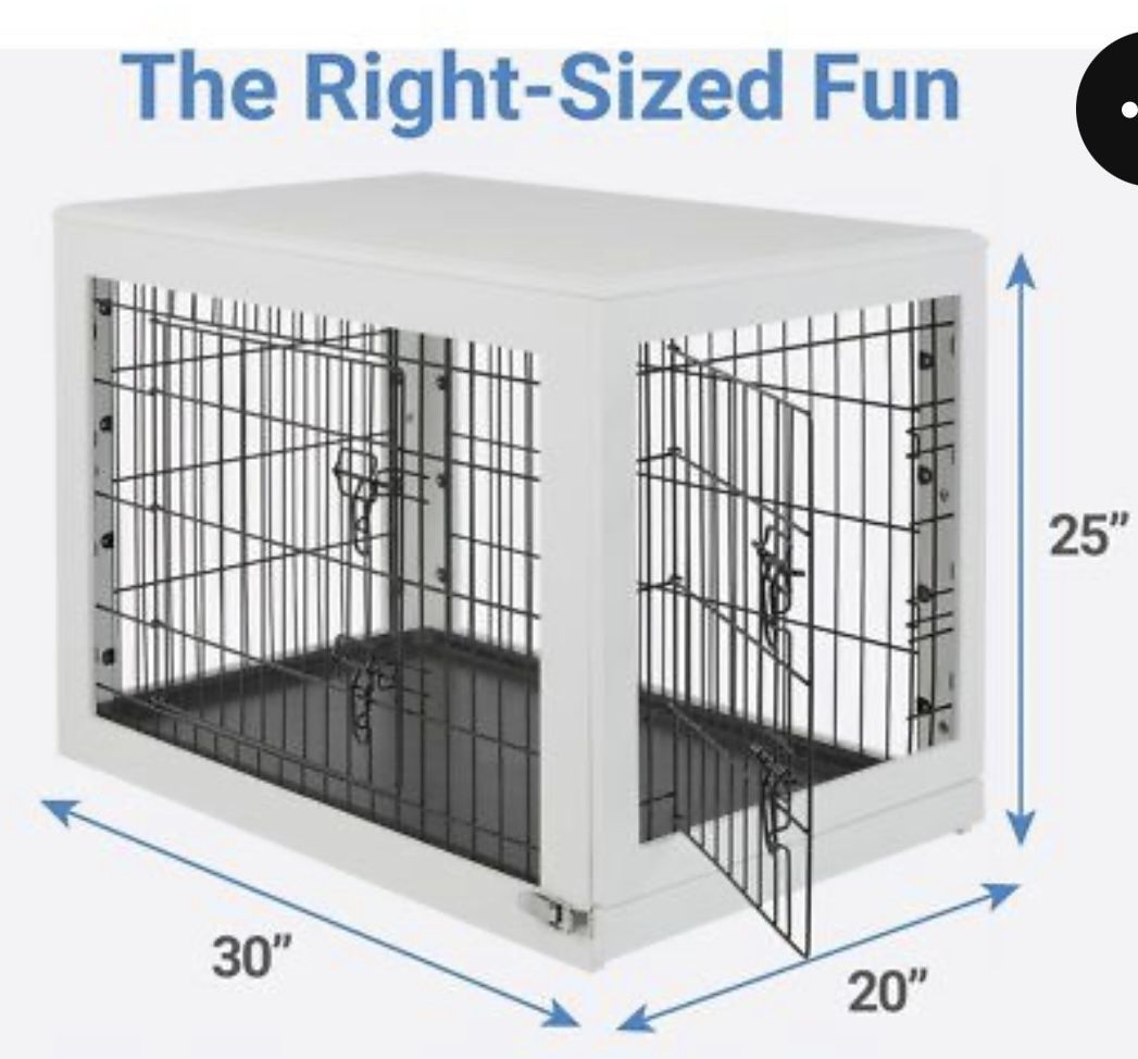 FRISCO Dog Crate - 30” White 