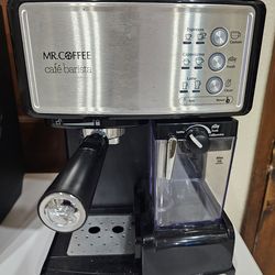 Mr. Coffee Espresso and Cappuccino Machine Stainless Steel Programmable Coffee Maker with Automatic Milk Frother 15-Bar Pump Ideal for Home Baristas