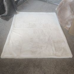 Ivory Soft Fur Rug