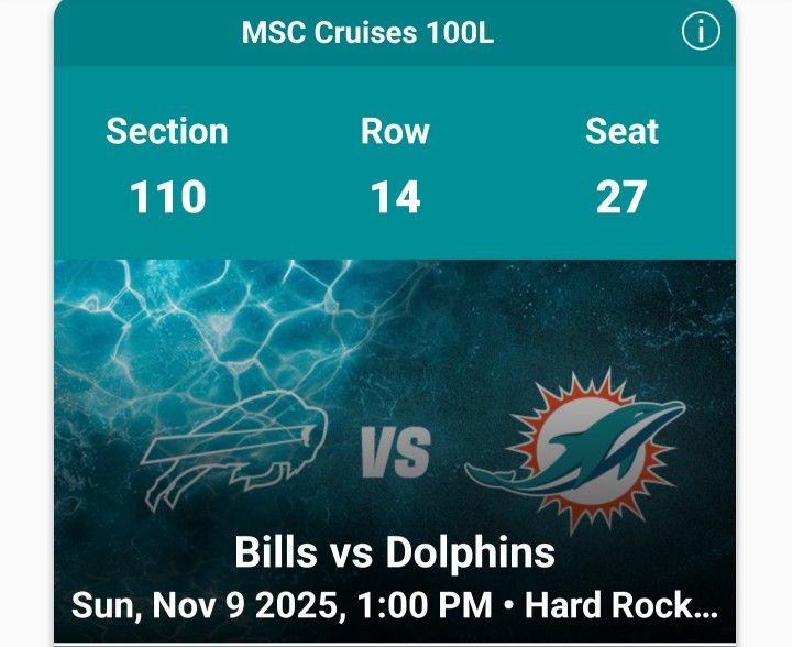 Miami Dolphins Tickets 