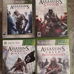 4 Xbox 360 Games Assassins Creed Bundle