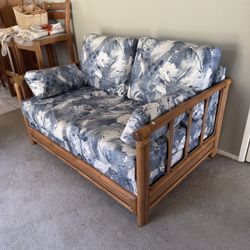 Tommy BAHAMA Style Rattan Sofa Loveseat Excellent Condition 