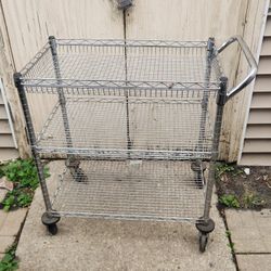 Shelf cart. 30x18x34 high.