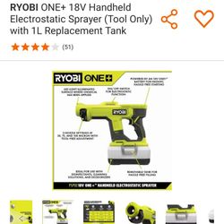 Ryobi Electrostatic Sprayer (New)