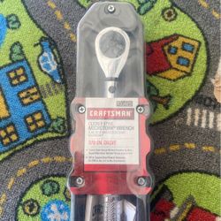 Craftsman Torque Wrench Clicker Style Microtork 3/8 In Drive Wrench 