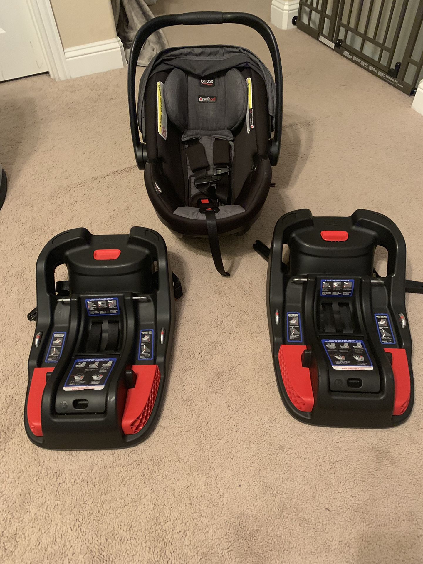 Britax Car Seat and Two Bases