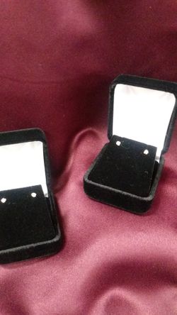 Enchanting .10 ct diamond children's earrings. These babies are 14k gold and $95 each pair.