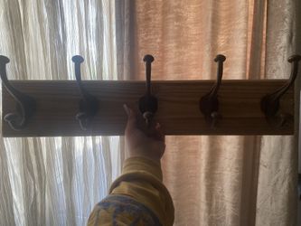 shelf with hooks
