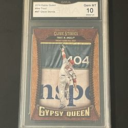 Gypsy Queen Angels Mike Trout Graded 10 Baseball Card 