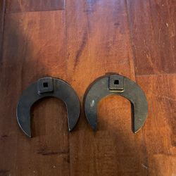 Vtg Snap-on Crowfoot Wrench Lot 2pc 2-1/8” & 2-15/16” USA Industrial Tools