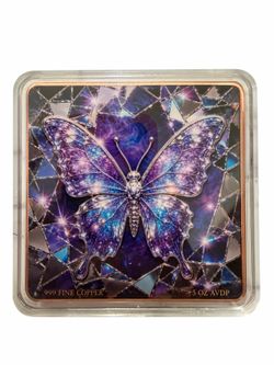 5oz copper bar butterfly