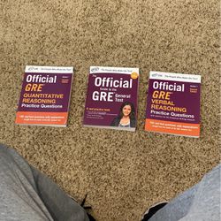 GRE Prep Books Math, Verbal and Writing 