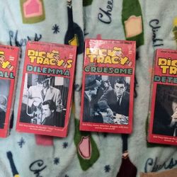 Vintage Dick Tracy VHS tape collection, all factory sealed and never opened.
These are classic detective/crime stories from the legendary Dick Tracy s