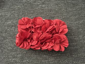 Red Floral Clutch