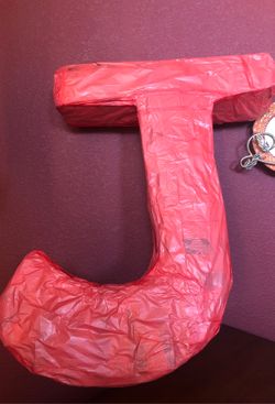 Letter J piñata