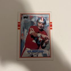 Joe Montana Topps 1989 Football Cards