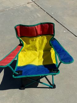 Kids Folding Camp Chair with Cup Holders
