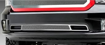 T-Rex Steel & Black Mesh Bumper Grille Overlay for 2013 to 2018 Dodge RAM 1500