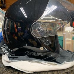 Harley Davidson 3/4 Helmet w/ Shield 