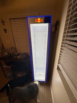 Tall  Red Bull Fridge