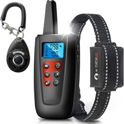 Dog Training Collar No Shock, 3300ft Range Vibrating Dog Collar, IPX7 Waterproof Dog Training Collar with Remote, No Prongs and No Shock, only Sound a