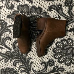 MIA Brown Ankle Boots Size 6.5