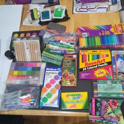 Arts and Crafts: Pastels, watercolors, pencils, chalk, markers