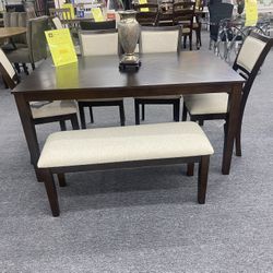 6 Pc Dinning Table Set $599