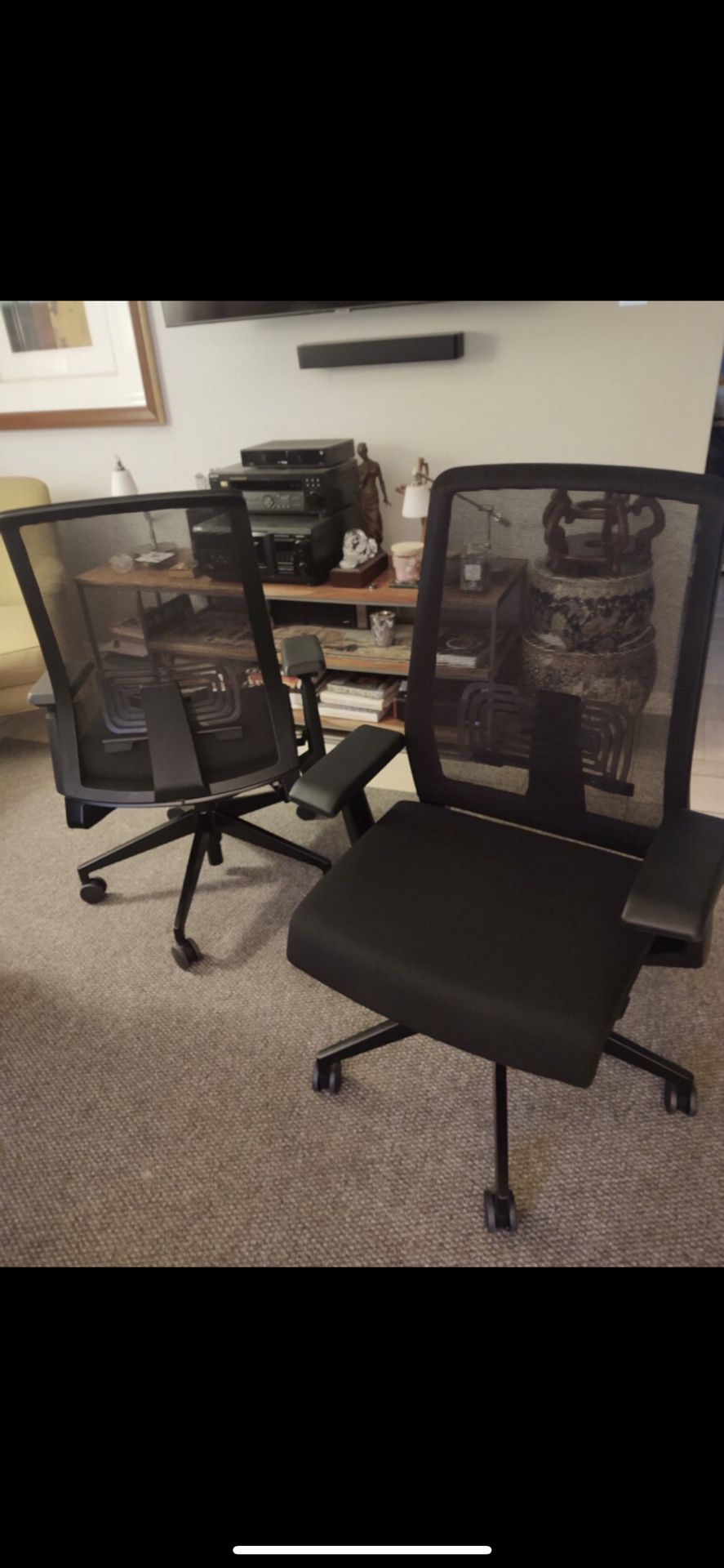3 Haworth office chairs 