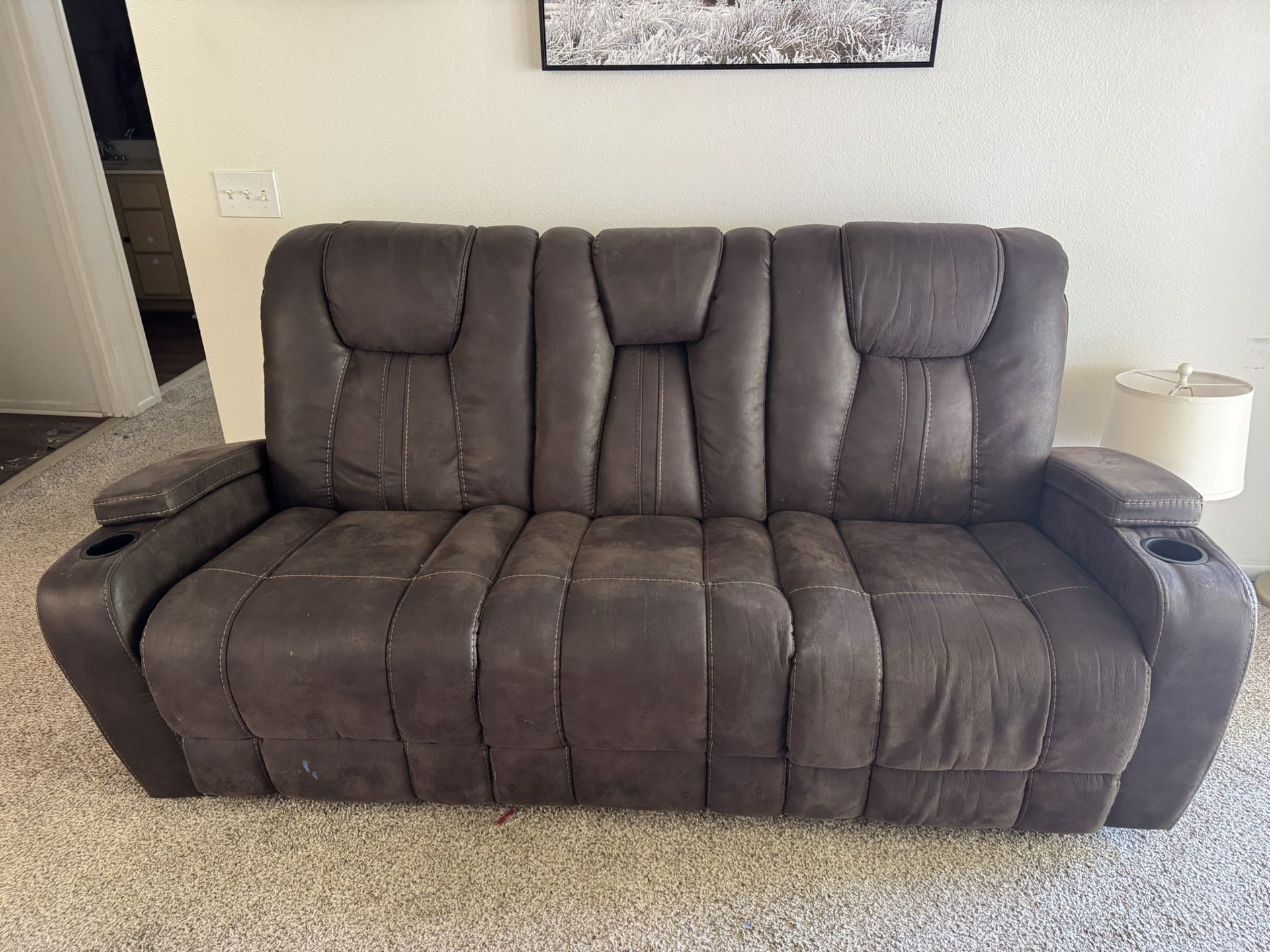Recliner Couch Love Seat