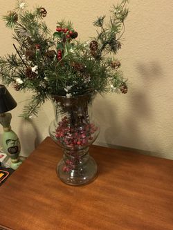 decorative glass display 24” tall