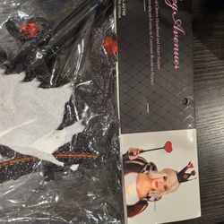 2 Pc Royal Crown Headband And Heart Scepter Halloween Costume 