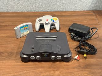 Nintendo 64 N64 with OEM controller & game