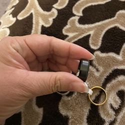 Mens Fashion Stainless Steel Wedding Band Size 9